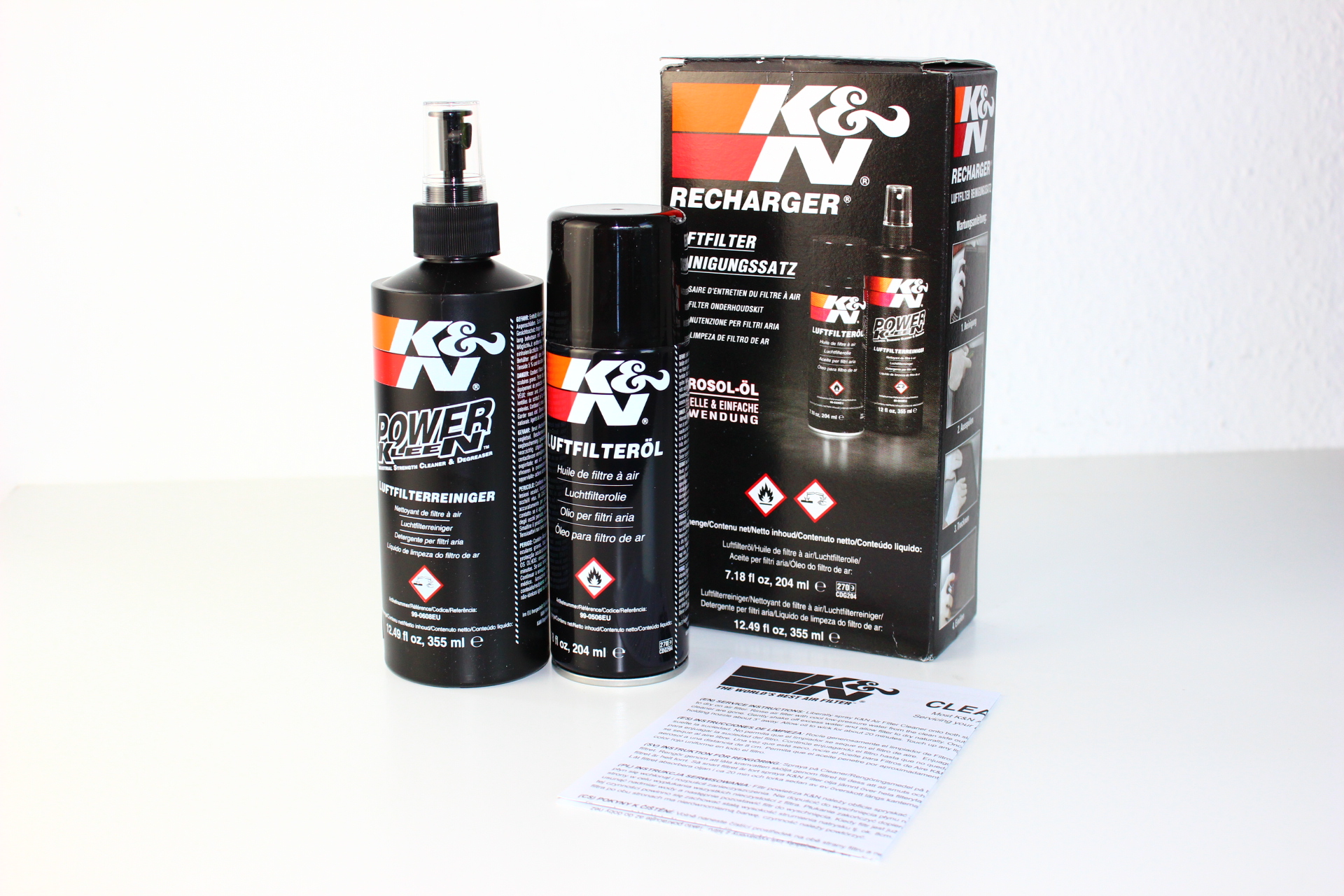 K&N Reinigungsset Reiniger mit Öl für Sportluftfilter Luftfilter 995003EU eBay